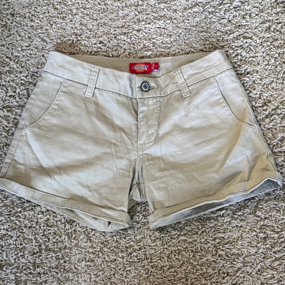 Dickies Women's Khaki Cargo Shorts